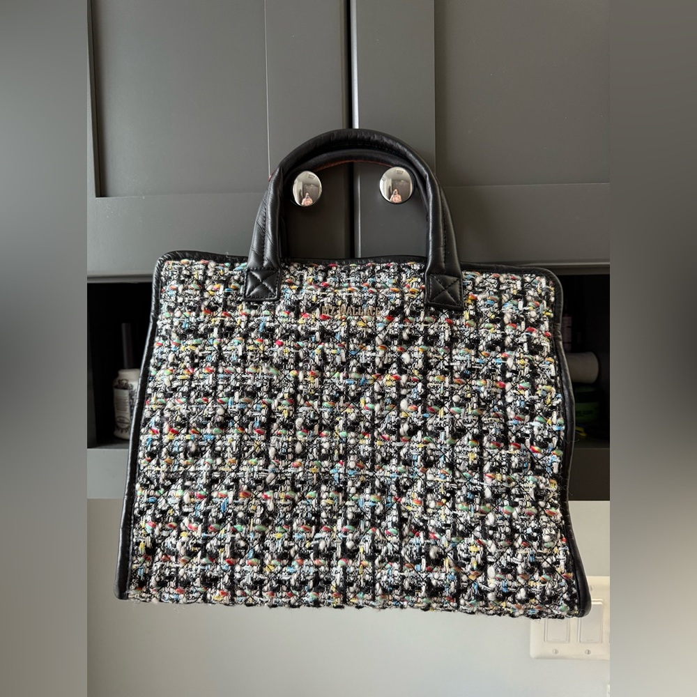 MZ Wallace Medium Boucle Box Tote - excellent used condition